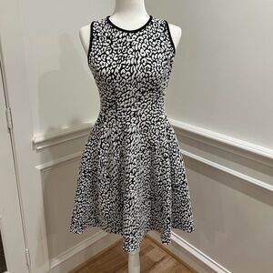 Black and white leopard Kate Spade dress size small in excellent used condition